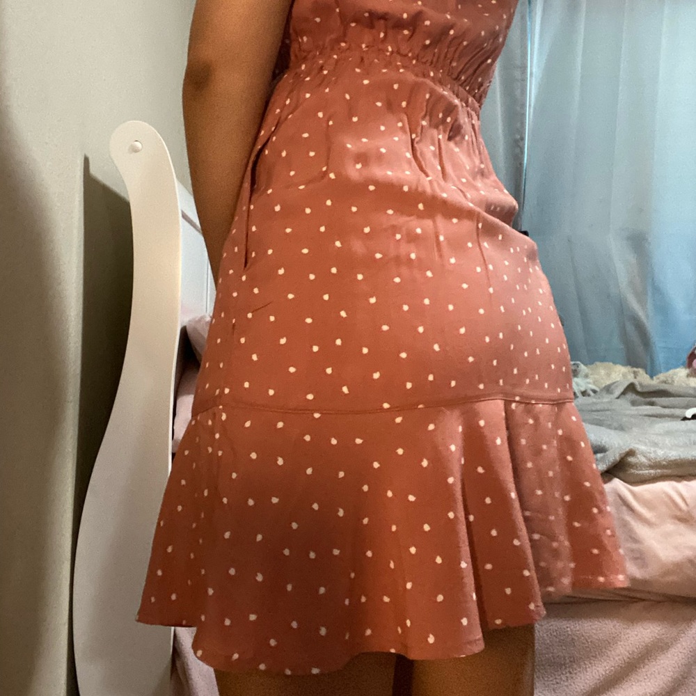 Pink Polka Dot A&F Dress